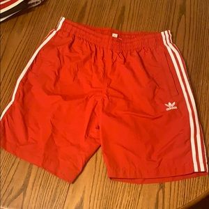 Adidas Adidas Track Pant Shorts in Red